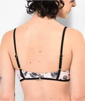 Broken Promises Stick N Poke Pink Bralette Bikini Top