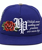 Broken Promises Sweet Death Blue Snapback Hat