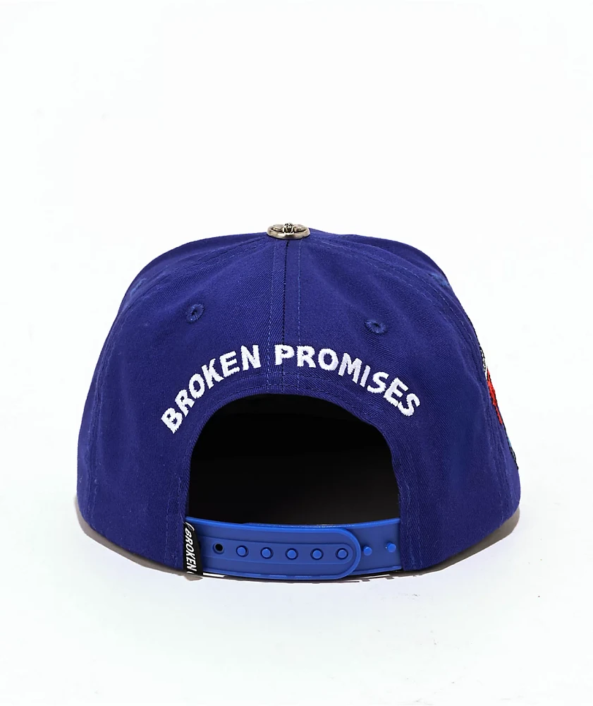 Broken Promises Sweet Death Blue Snapback Hat