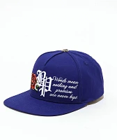 Broken Promises Sweet Death Blue Snapback Hat