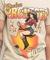 Broken Promises Texas Saddle Up Tan T-Shirt