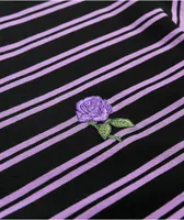 Broken Promises Thornless Black & Purple Stripe T-Shirt