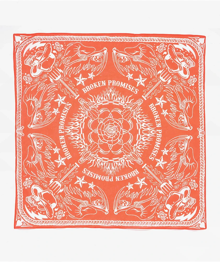 Broken Promises Thunderheart Orange Bandana Necklace
