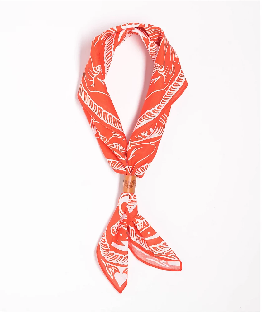 Broken Promises Thunderheart Orange Bandana Necklace
