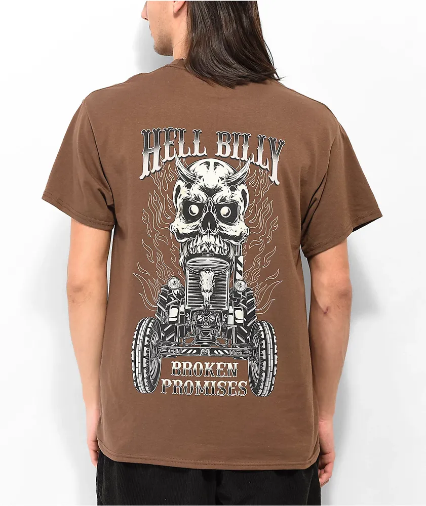 Broken Promises Tractor Brown T-Shirt