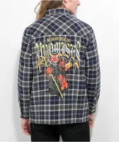 Broken Promises Twin Flame Plaid Flannel Shirt Jacket