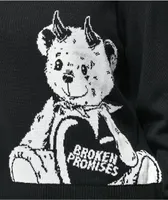 Broken Promises Unbearable Black Sweater