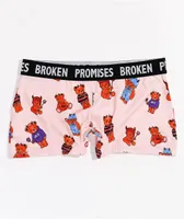Broken Promises Unbearable Pink Boyshort Underwear