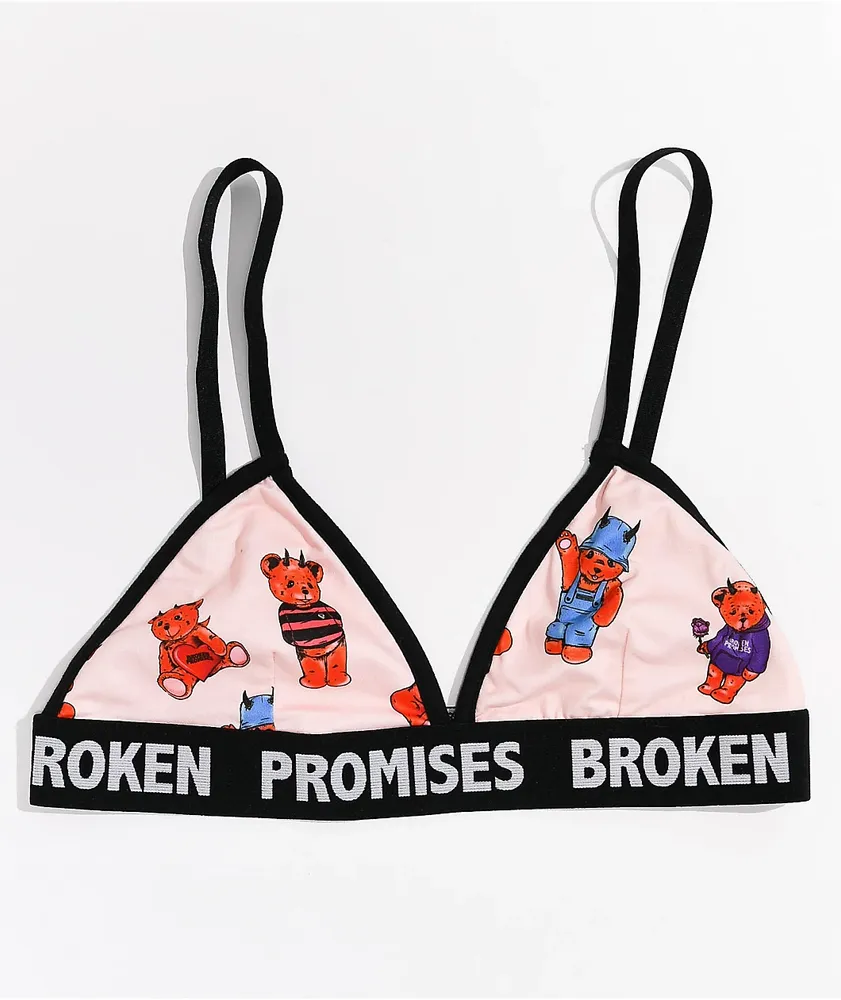 Broken Promises Unbearable Triangle Bralette