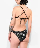 Broken Promises Undead Black High Leg Bikini Bottoms