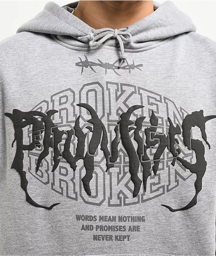 Broken Promises Underworld Grey Hoodie