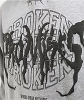 Broken Promises Underworld Grey Hoodie