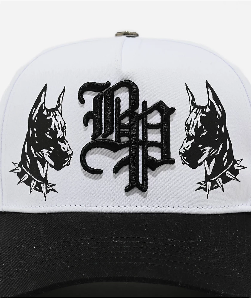 Broken Promises Vicious White & Black Snapback Hat