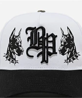 Broken Promises Vicious White & Black Snapback Hat