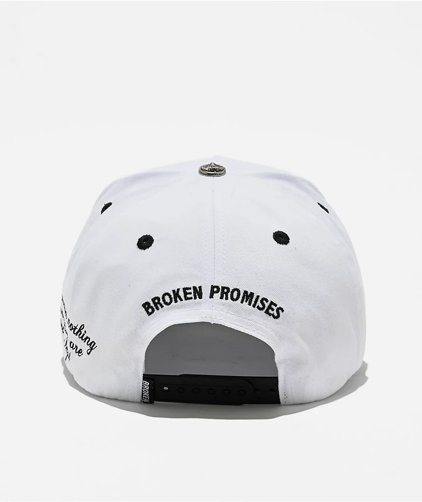 Broken Promises Vicious White & Black Snapback Hat