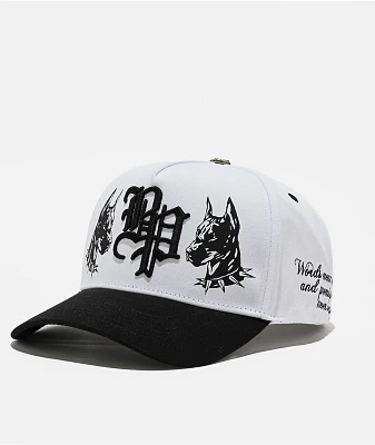 Broken Promises Vicious White & Black Snapback Hat