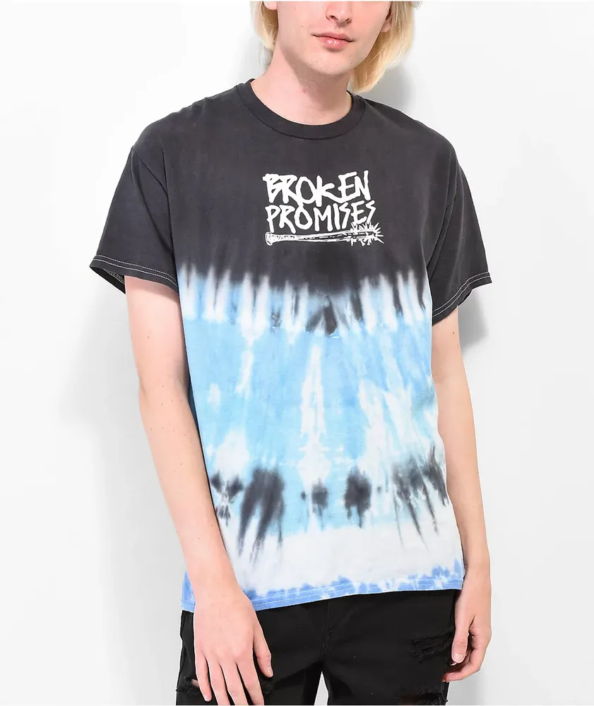 Broken Promises Warrior Blue Tie Dye T-Shirt