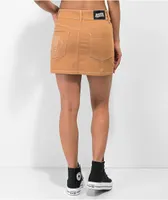 Broken Promises Wheelbarrow Brown Mini Skirt