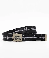 Broken Promises Wired Black Web Belt