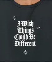 Broken Promises Wishful Thinking Black Tank Top