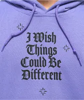 Broken Promises Wishful Thinking Purple Hoodie