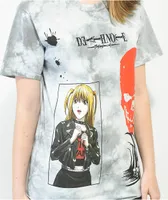 Broken Promises x Death Note 05 Misa Grey Tie Dye T-shirt