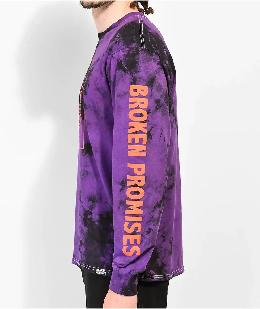 Broken Promises x Death Note Ryuk Purple Tie Dye Long Sleeve T-Shirt