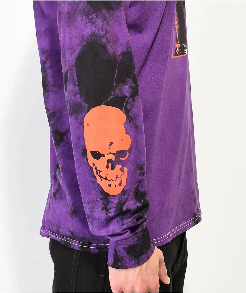 Broken Promises x Death Note Ryuk Purple Tie Dye Long Sleeve T-Shirt