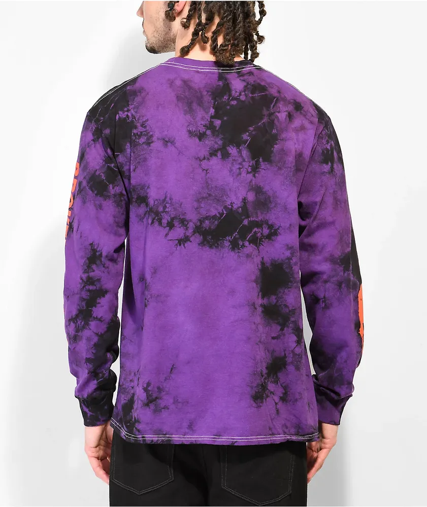 Broken Promises x Death Note Ryuk Purple Tie Dye Long Sleeve T-Shirt