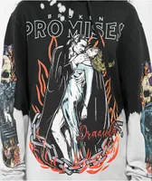 Broken Promises x Dracula Bite Me Bleach Tie Dye Hoodie