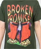 Broken Promises x Dracula Love Sucks Forest Green T-Shirt