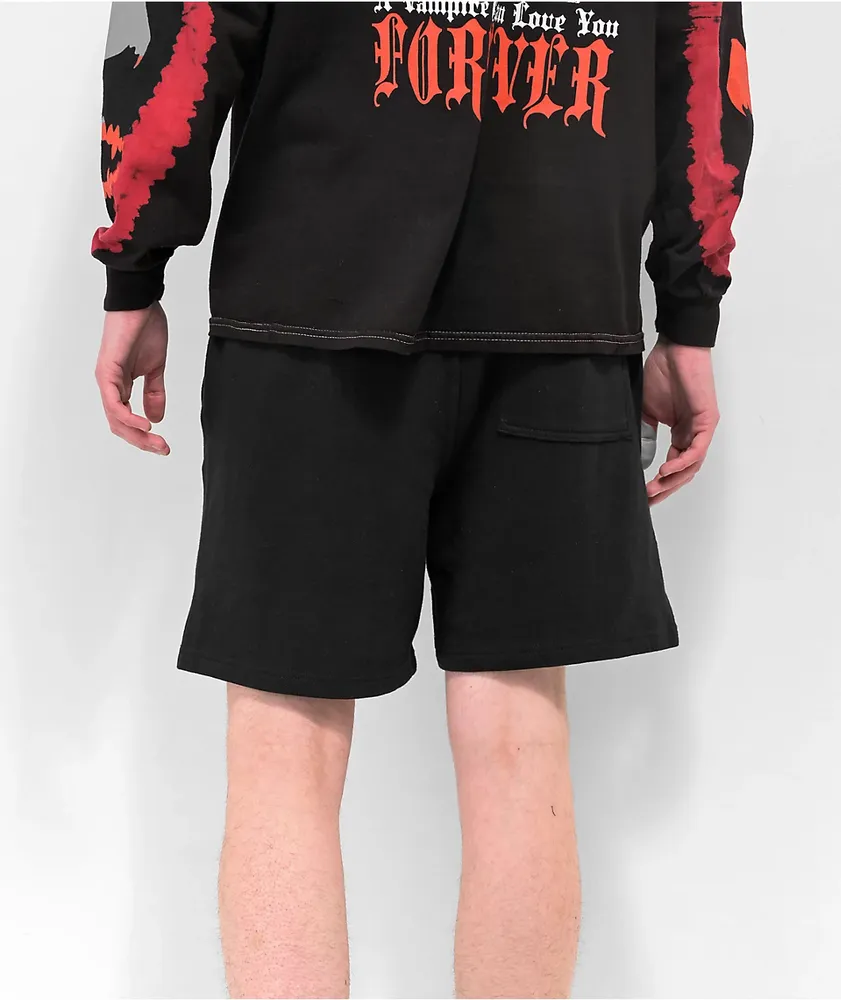 Broken Promises x Dracula Lust For Blood Black Shorts