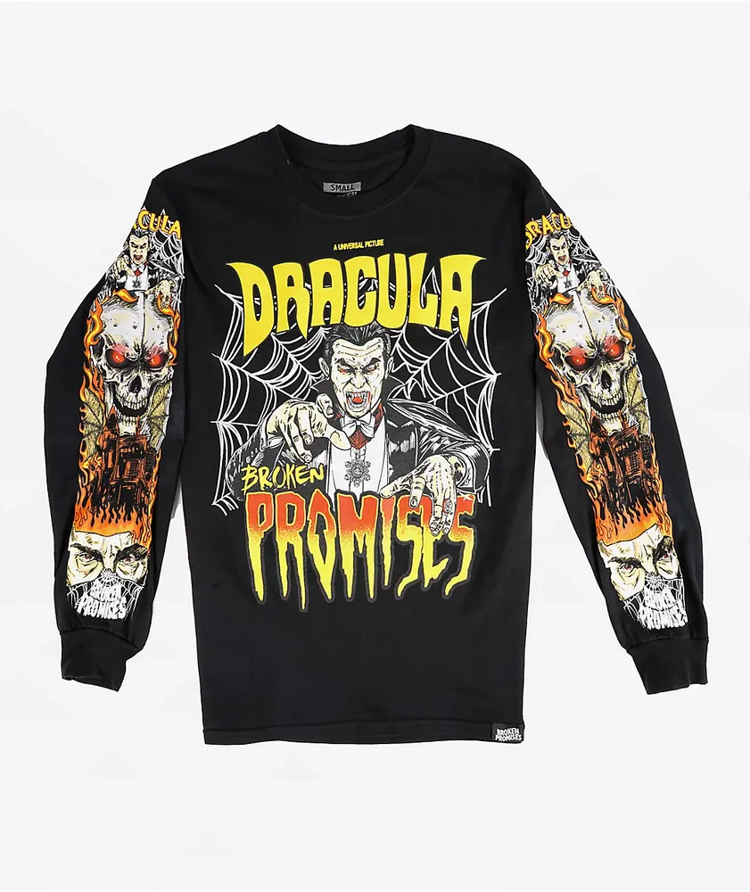 Broken Promises x Dracula Pain In My Neck Black Long Sleeve T-Shirt