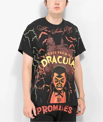 Broken Promises x Dracula Sucker For You Black T-Shirt