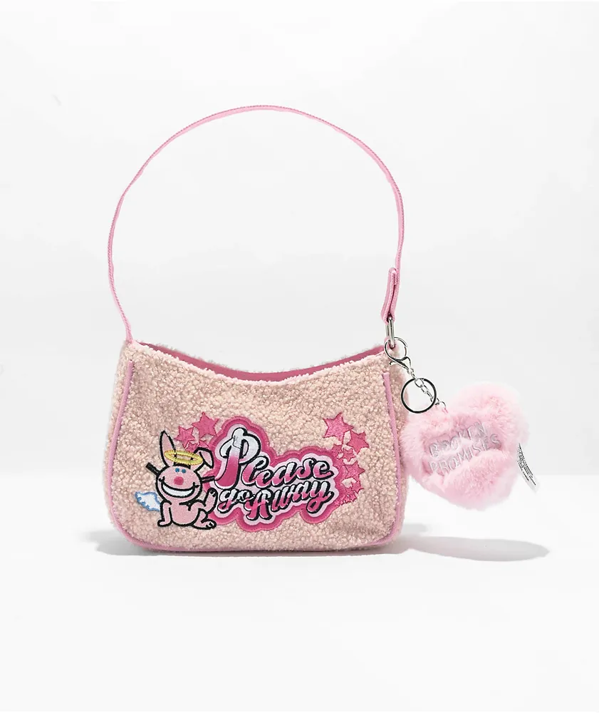 Broken Promises x Happy Bunny Go Away Pink Purse