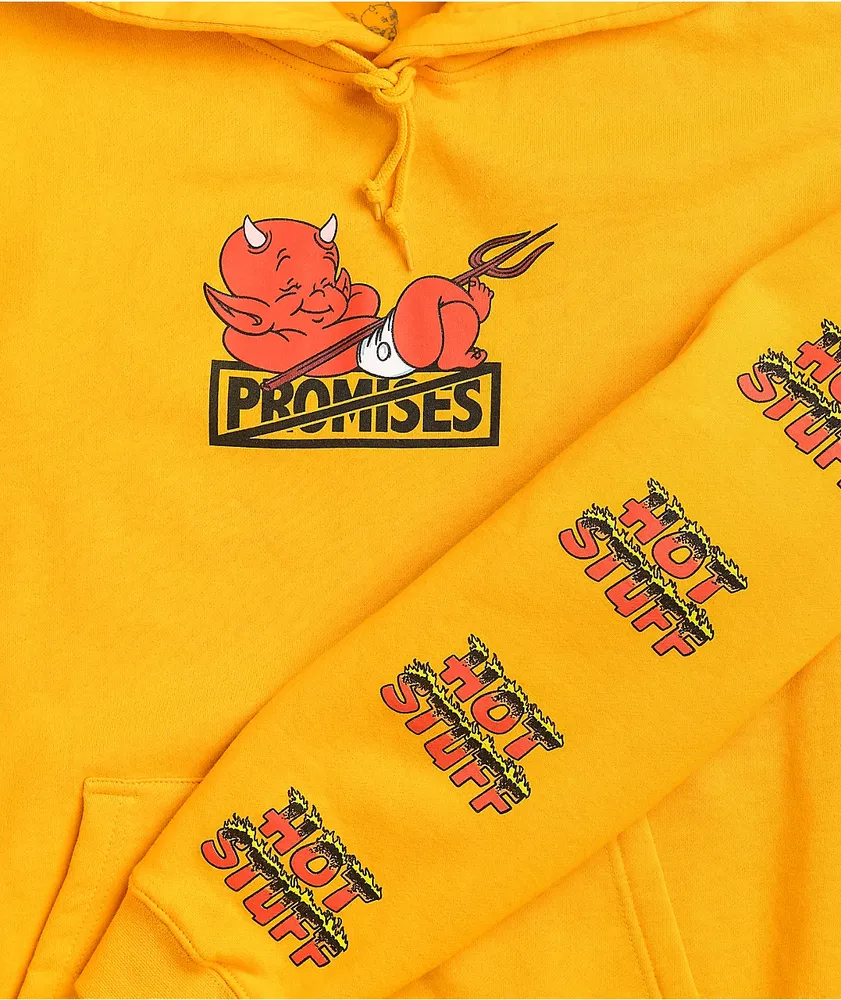 Broken Promises x Hot Stuff Chillax Gold Hoodie