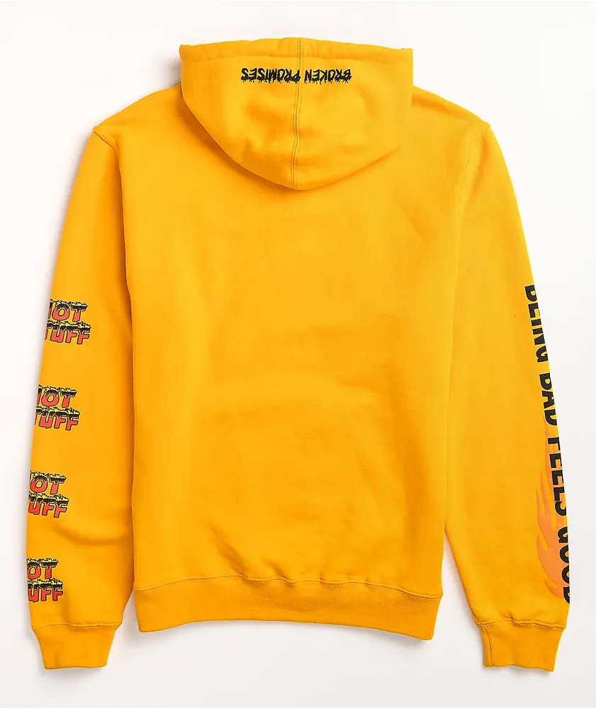 Broken Promises x Hot Stuff Chillax Gold Hoodie