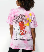 Broken Promises x Hot Stuff x Casper Burst My Bubble Pink Tie Dye T-Shirt