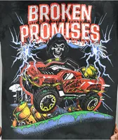 Broken Promises x Hot Wheels Crazy Black Tie Dye Long Sleeve T-Shirt