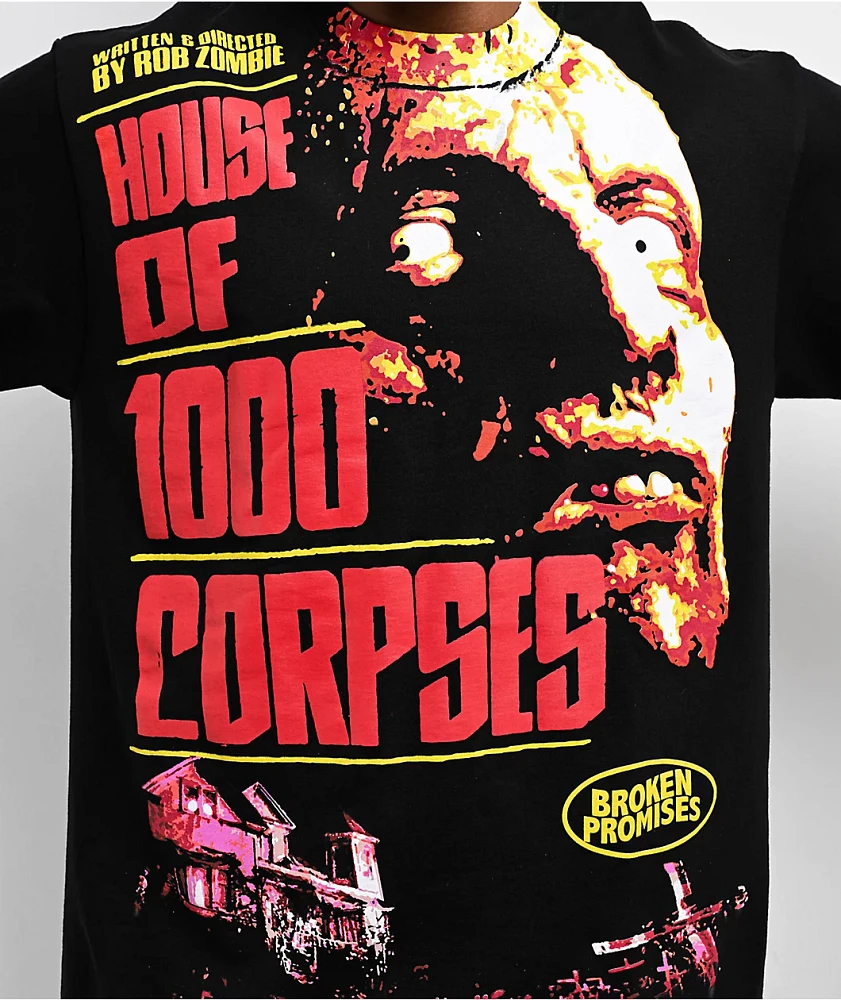 Broken Promises x House Of 1000 Corpses Cover Art Black T-Shirt