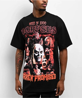 Broken Promises x House Of 1000 Corpses Crewcify Black T-Shirt