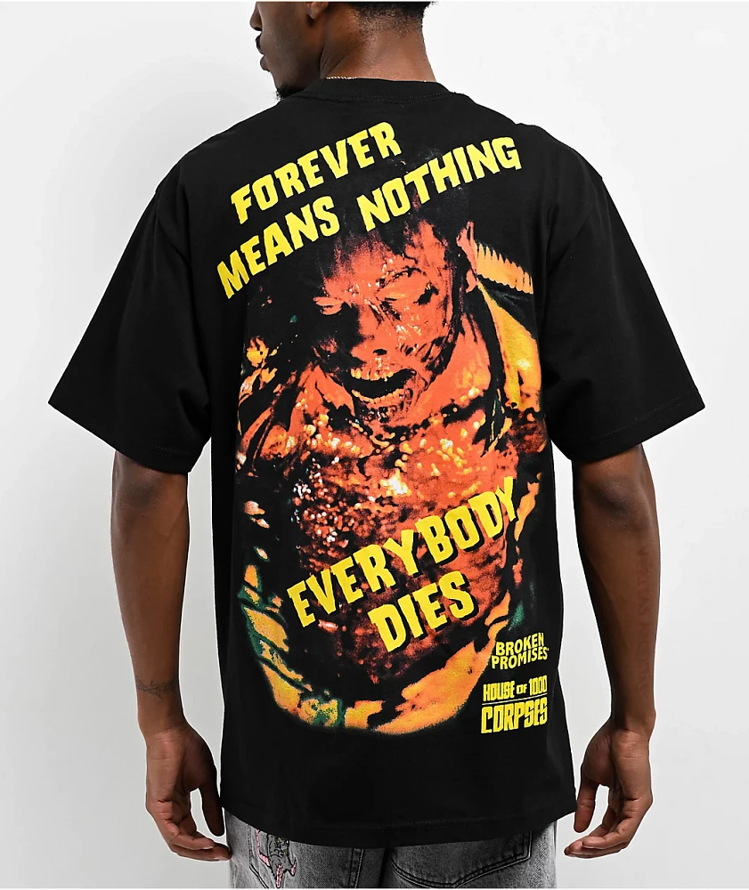 Broken Promises x Rob Zombie Everybody Dies Black T-Shirt