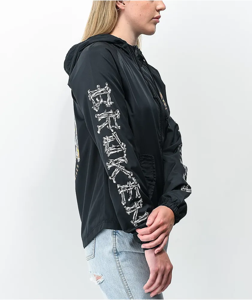 Broken Promises x Santa Cruz Boneyard Black Windbreaker Jacket