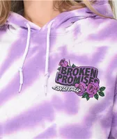 Broken Promises x Santa Cruz Flutter Purple Tie Dye Hoodie