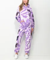 Broken Promises x Santa Cruz Flutter Purple Tie Dye Hoodie