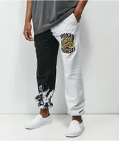 Broken Promises x Santa Cruz Slither Black & White Tie Dye Sweatpants