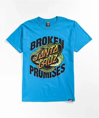 Broken Promises x Santa Cruz Slither Blue T-Shirt