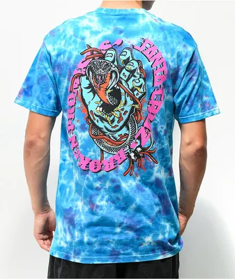 Broken Promises x Santa Cruz Striker Blue Tie Dye T-Shirt