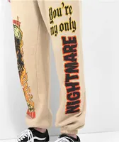 Broken Promises x Universal Nightmare Of Horror Tan Sweatpants