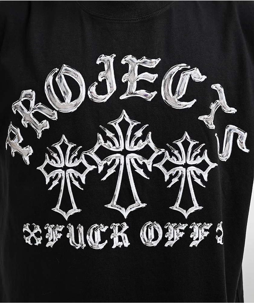 Brooklyn Projects Chromed Cross Black Wash T-Shirt